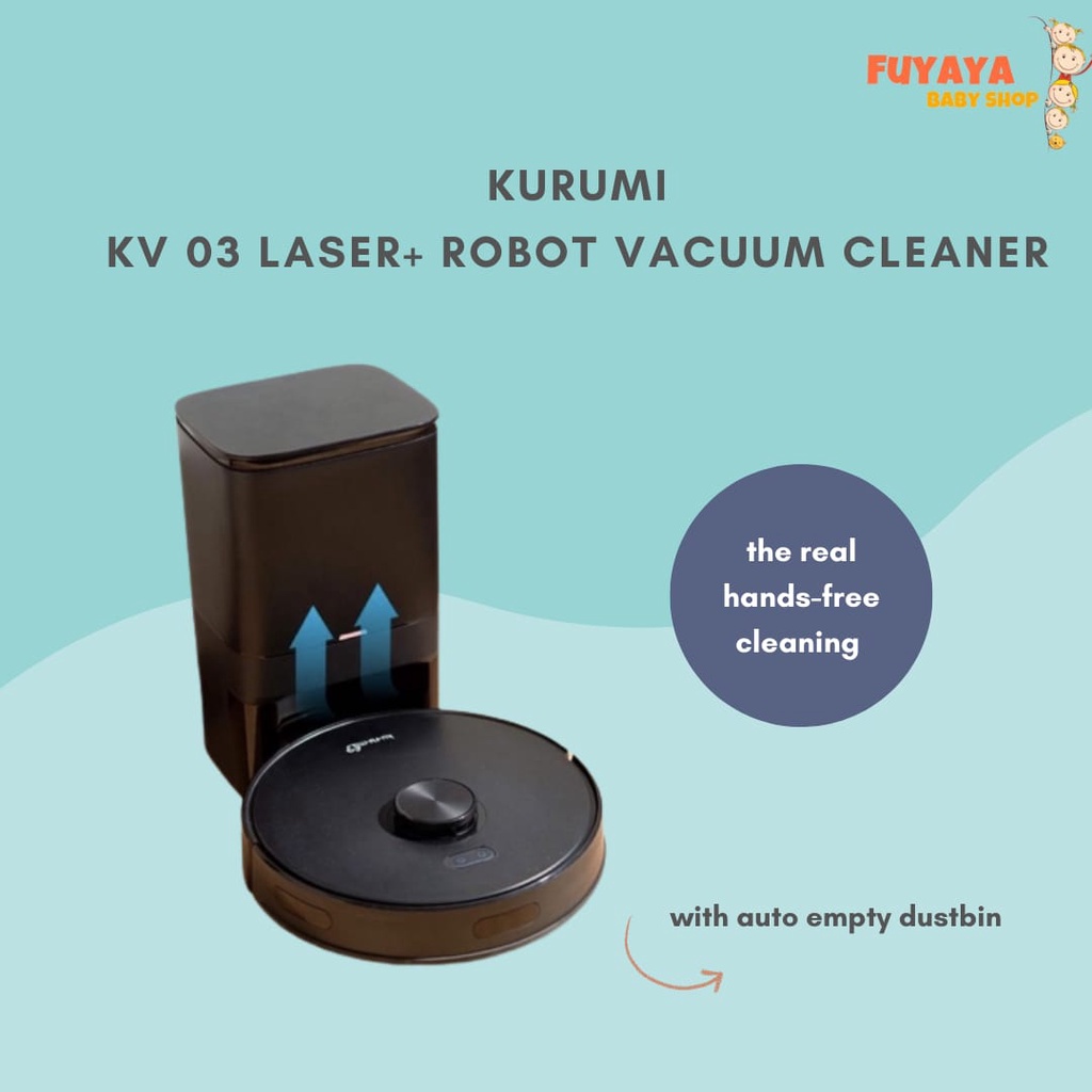 Foto kurumi kv 03 robot vacuum vacum cleaner with remote